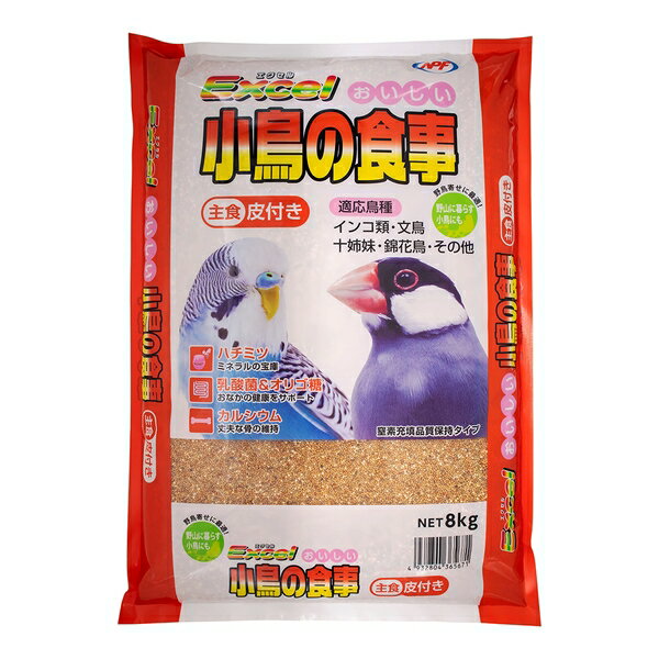 ◇ナチュラルペットフーズ エクセルおいしい小鳥の食事皮付き3.6kg
