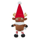 【在庫限り特価】◇ダッドウェイペット プラッシュトイ・ウィズロープ トナカイM 2024クリスマス X’mas ペット用おもちゃ 犬用 猫用 【在庫有り】