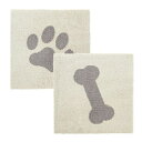 ◇オカ ピタペトモ袋ヘッター2Pパウ&ボーンベージュ45×45