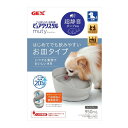 商品の特徴 ジェックス ピュアクリスタル ミューティー 犬用 ムーングレー 950ml ●とっても静か！DCポンプ採用 ●はじめてでも飲みやすいお皿タイプ 【使用方法】 ●ご使用になる前に必ず、取扱説明書をよくお読みください。●平らで安定した場所に設置してください。●適合ポンプ型番：P−6●使用フィルター：半円タイプ（GEX製ピュアクリスタル専用フィルターをご使用ください） 【使用上の注意】 ●本製品にはUSBアダプターは付属していません。当社純正品（USBアダプターG−1A）もしくは市販のUSBアダプター（DC5V　1A以上）をお買い求めください。●本体は1〜2週間に1回、ポンプは1ヶ月に1回を目安にお手入れしてください。（頻度は使用環境・季節等により異なります。）●健康維持のため、フィルターは3週間から1ヶ月をめどに、または抜け毛やフードカス等の目に見える汚れや変色が目立ってきたときに交換してください。●廃棄する場合は、各自治体の廃棄ルールに従ってください。 製品仕様 【原材料】：本体：ABSフィルター：PP、イオン交換樹脂、活性炭 ※商品詳細につきましてはメーカーHP等よりご確認下さいますようお願いいたします JANコード：4972547927743