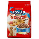 ◇ユニ・チャーム(unicharm) グラン・デリ ふっくら仕立て ビーフ・白身魚・チキン・緑黄色野菜・チーズ・角切りビーフ粒入り 1.7kg
