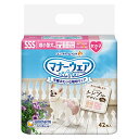 ◇ユニ・チャーム(unicharm) マナーウェア 女の子用 SSSサイズ シンプルデザイン 42枚 犬用 おむつ オムツ 介護 散歩 ペット用品