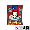 【まとめ買い】◇ライオンペット ニオイをとる砂 7歳以上 鉱物タイプ 5L×4袋セット 猫砂 トイレ砂
