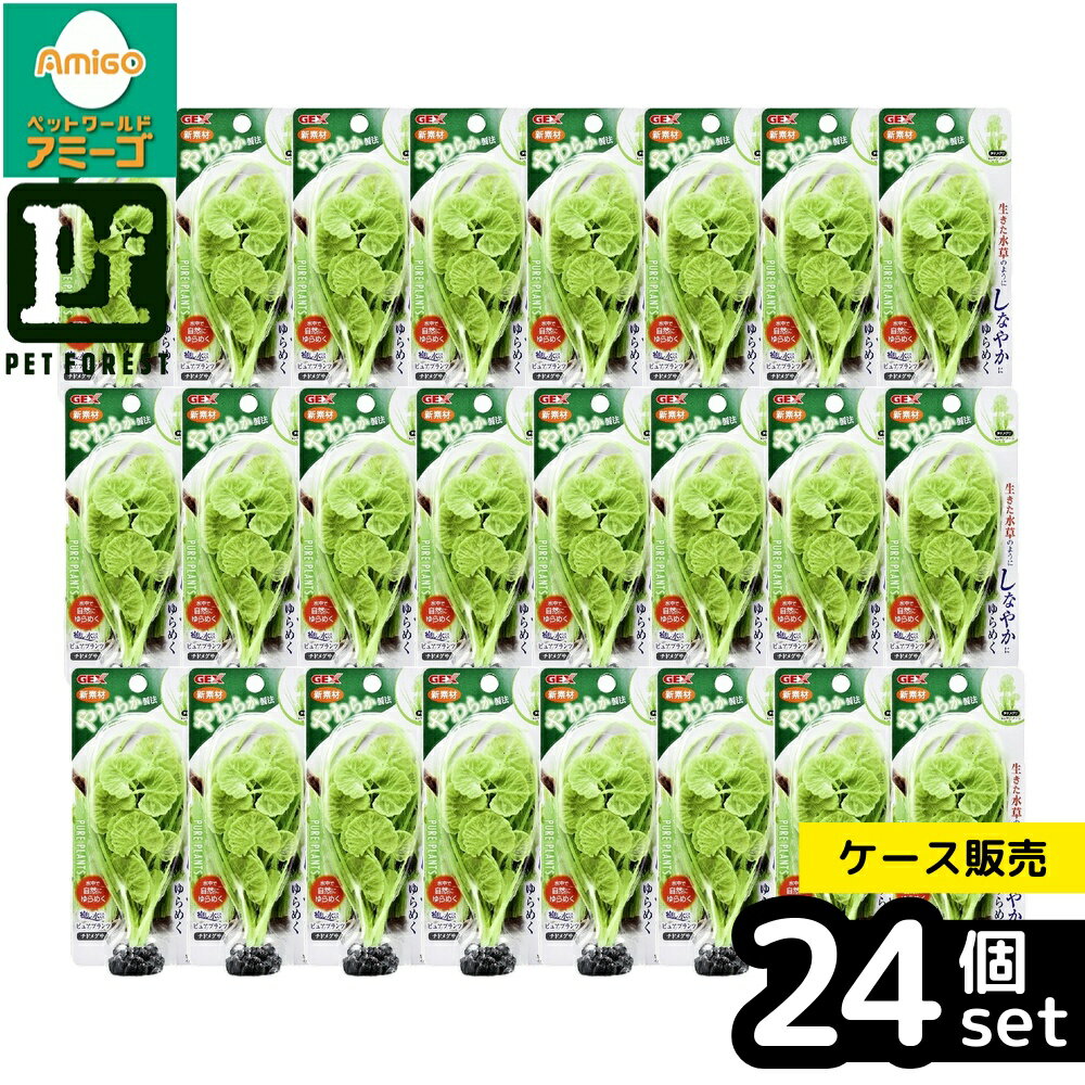 乐天商城 - 【箱売り 24個セット】◇ジェックス 癒し水景ピュアプランツ チドメグサ | 癒し水景 水草 シリコン 植物 アクアリウム チドメグサ 水中 水槽 水草セット やわらかプランツ 癒し水景素材 水草フィギュア グリーンインテリア アクアプランツ 自然な水景 繊細なゆらぎ