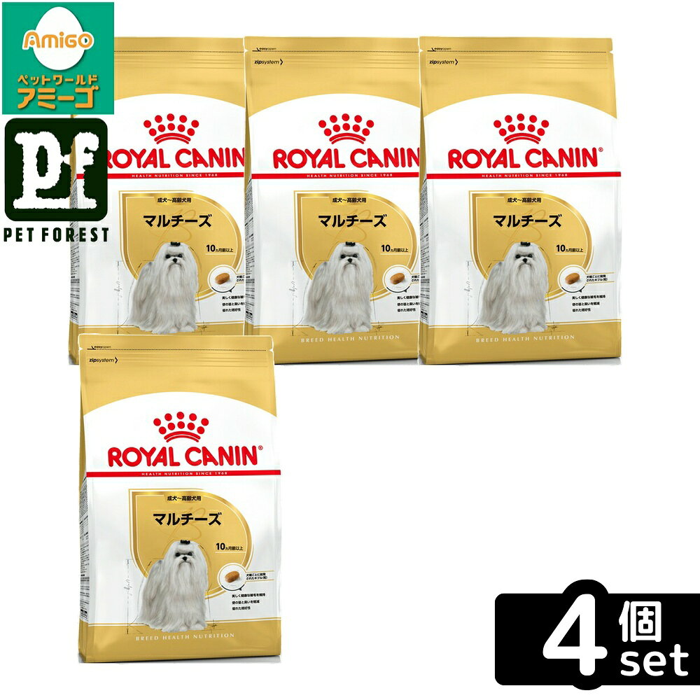 【4個セット】ロイヤルカナン マルチーズ 専用フード 成犬〜高齢犬用 1.5kg 犬用 ドライフード【在庫有り】お一人様5点まで