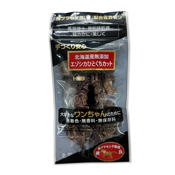 ◇THB JAPAN 【健美】馬プラセンタエゾシカひとくちカット 【犬用】 30g | 馬プラセンタ 犬用 サプリメント ペットおやつ エゾシカ 健美 THB JAPAN 無着色 無香料 自然食 美容 栄養補助食品 ワンちゃん おやつ ペットケア エゾシカ肉 アミノ酸 ビタミン ミネラル petforest-10025984 ペットフォレスト 楽天市場店 パッケージ画像