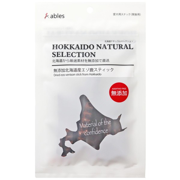 ◇国泰ジャパン アブレス 無添加北海道産エゾ鹿スティック 20g | エゾ鹿スティック 無添加 おやつ 犬用 スティック状 犬おやつ 鹿肉 国産 ペットフード 全犬種 おやつスティック 低カロリー 犬 専用 おやつ 無添加おやつ スナック 犬用スナック トリーツ ふんわり食感