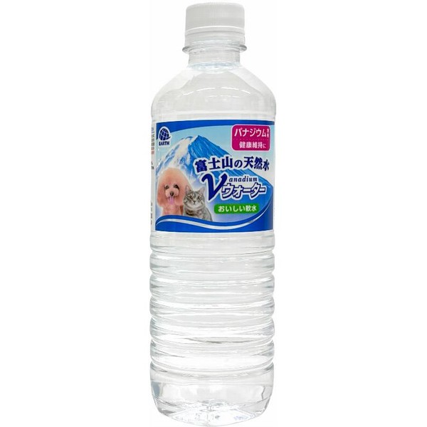商品の特徴 ◇アース・ペット ペットの天然水 Vウォーター500ml 製品仕様 ・容量:500mL ・バナジウム含有量:5.6μg/100mL ・硬度:56mg/L ・成分(100mLあたり):たん白質:0%以上、脂質:0%以上、粗繊維:1%以下、灰分:1%以下、水分:100%以下、ナトリウム:0.43mg、マグネシウム:0.53mg、カリウム:0.16mg、カルシウム:1.40mg、エネルギー:0kcal JANコード：4994527981804 ※商品詳細につきましてはメーカーHP等よりご確認下さいますようお願いいたします。※商品のデザイン、仕様は予告なく変更する場合がありますのでご了承ください。 [関連キーワード]