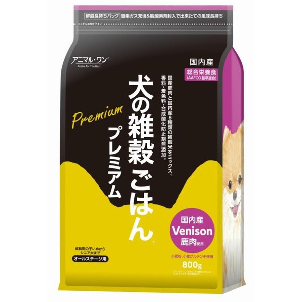 犬の雑穀ごはん プレミアム ドッグフード 鹿肉