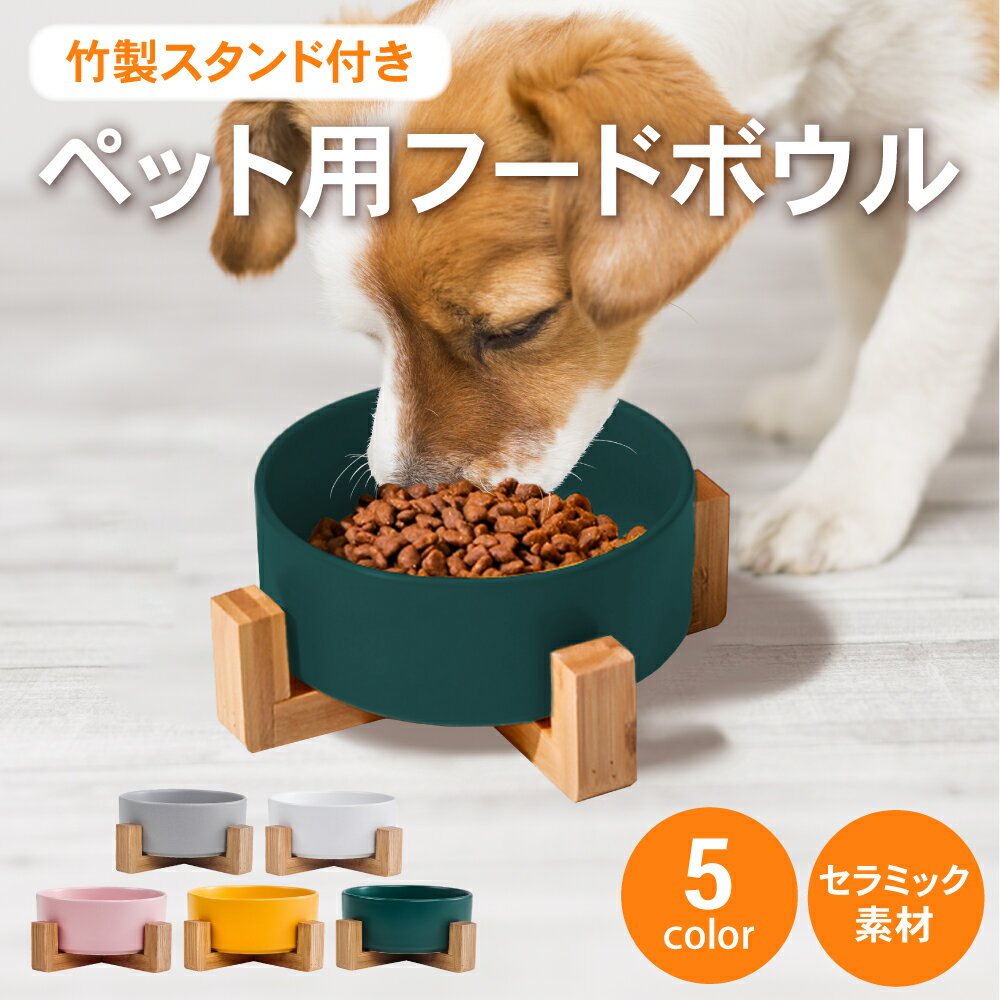 【LINE登録で300円オフクーポン!】犬 猫 食器 犬 餌入れ フードボウル 食器台 スタンド付き 水飲み器 餌皿 エサ皿 ペット 陶器 ペット用 猫用食器 犬用食器 小型犬 小型犬用 フード ペットボウル 餌 エサ エサ入れ 皿 お皿 おしゃれ 可愛い 人気 ランキング 食べやすい