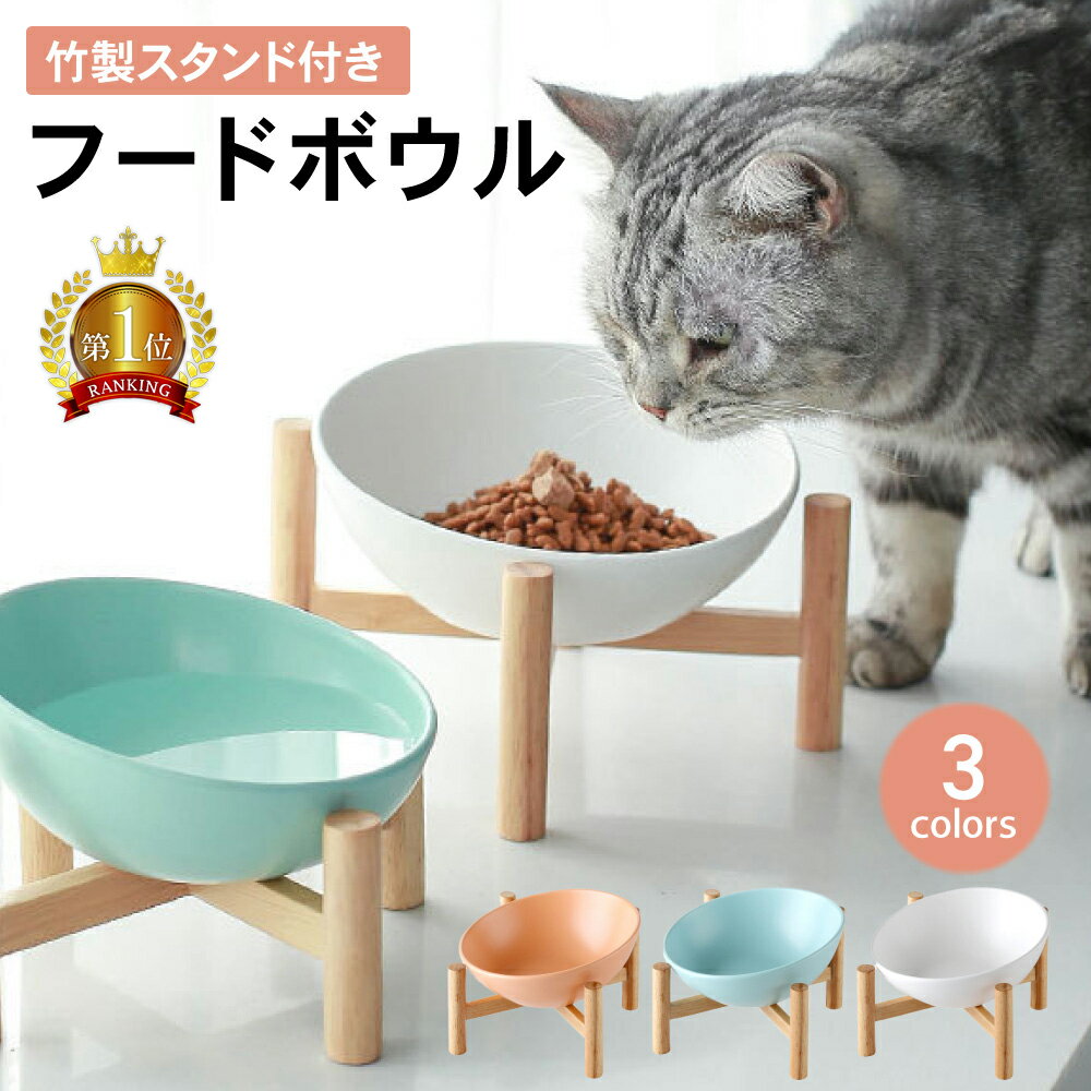 【LINE登録で300円オフクーポン】猫 フードボウル 犬 餌皿 エサ皿 食器 陶器 餌 エサ 高さがある 食べやすい ペット ペット用 猫用食器 犬用食器 フード ペットボウル 傾斜 皿 お皿 エサいれ おしゃれ かわいい 可愛い 人気 おすすめ 食器台 フードボール ご飯