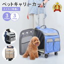 【LINE登録で10 オフクーポン 】ペットキャリーカート キャリーバッグ 犬 猫 ペットキャリーリュック ペットバッグ ペットキャリーケース ペットキャリーバッグ 小型犬 キャスター付き 3way 飛び出し防止 ペット用品 軽量 バック 病院 通院 防災 災害 トラベル 旅行