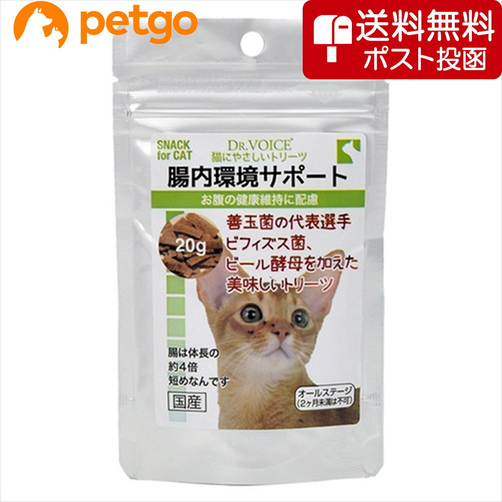 【ネコポス(同梱不可)】ヴォイス 猫にやさしいトリーツ 腸内環境サポート 20g