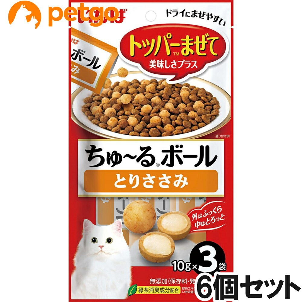 いなば ちゅ～るボール とりささみ 10g×3袋×6【まとめ買い】