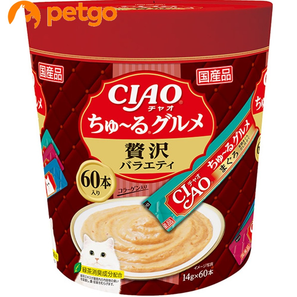 乐天商城 - CIAO(チャオ) ちゅ～るグルメ 贅沢バラエティ 60本入り