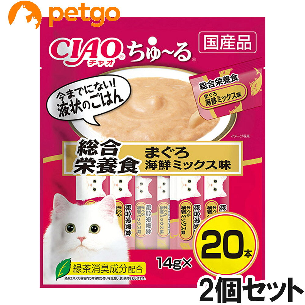 CIAO(チャオ) ちゅ～る 総合栄養食 まぐろ海鮮ミックス味 20本入り×2個
