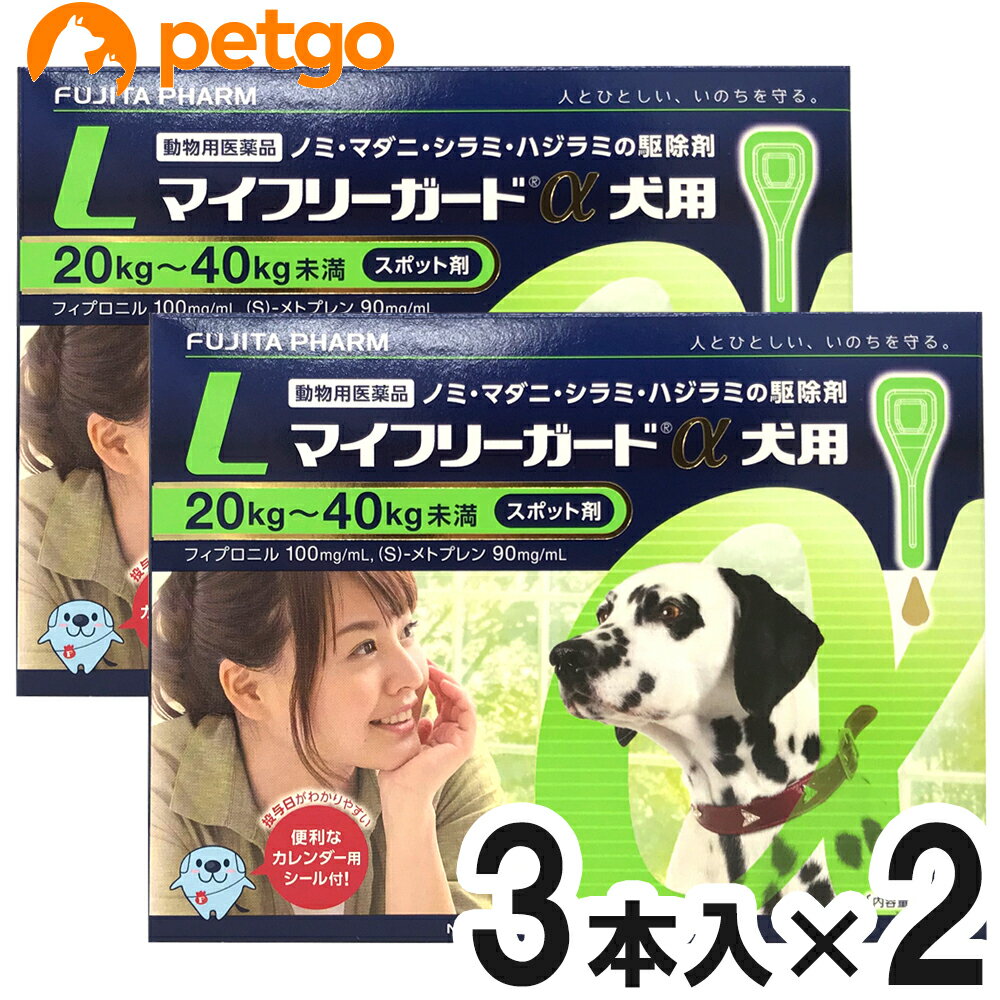 【2箱セット】マイフリーガードα 犬用 L 20～40kg 3本（動物用医薬品）【あす楽】