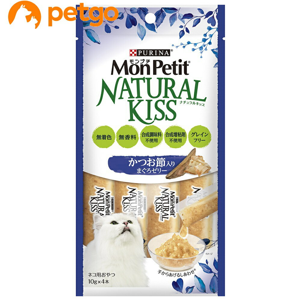 乐天商城 - モンプチ ナチュラルキッス かつお節入りまぐろゼリー 40g