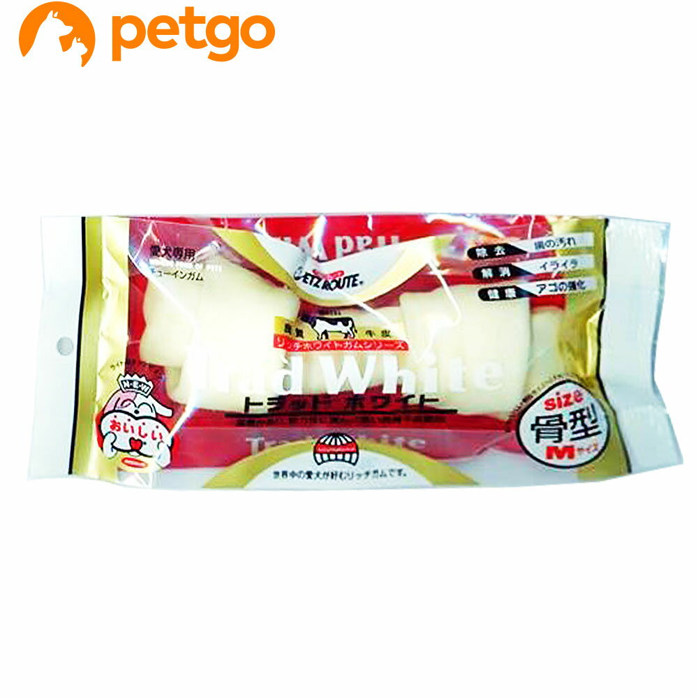 Rakuten - ペッツルート トラッドホワイトガム 骨型 M