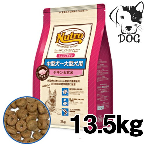 ニュートロ ナチュラルチョイス 中型犬〜大型犬用 エイジングケア チキン&玄米 13.5kg 送料無料