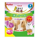 【マラソン中はP5倍】ペティオ できたて厨房 キャット 蒸しかつお プチ ほたて貝柱味 1切れ×10パック | Petio 猫用おやつ 間食用 レトルト 全猫種 ほたて貝柱 タウリン配合 やわらかい 着色料 香料 酸化防止剤 無添加 プチサイズ 個包装