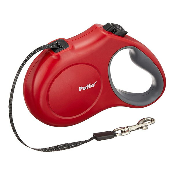 ペティオ リールリード ロード S レッド | Petio 犬用リード お散歩専用伸縮式リード 夜散歩 小型犬 〜..