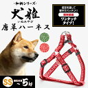 ペティオ 犬雅 唐草ハーネス SS レッド | Petio 犬用ハーネス 胴輪 犬具 お散歩 ミニ犬 超小型犬 ~5kg 和柄 唐草模様 簡単装着 ワンタッチバックル