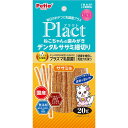 ペティオ プラクト Plact ねこちゃんの 歯みがきデンタルササミ細切り ササミ味 20g 鶏 国産 猫用おやつ プラズマ乳酸菌配合 着色料 保存料 香料不使...