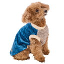 【SS中ポイント10倍!】ペティオ 犬用ウェア E-Stretchお腹ウォームスムーストレーナーAWZ ブルー S | Petio 犬用服 ペット 服 トレーナー かわいい おしゃれ 冬 あったか お散歩着 お散歩服 着せやすい ストレッチ ベロア 手洗い可 小型犬