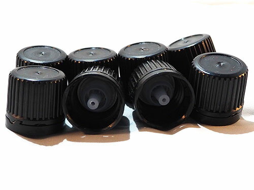 精油遮光瓶用キャップと中栓ドロッパー50個