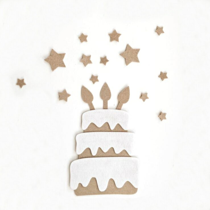 フェルトケーキ 誕生日 飾り レターバナー バースデー ナチュラル 記念撮影 おうちスタジオ おうちフォト ハーフバースデー 100日 おしゃれ インスタ映え 撮影小道具のサムネイル