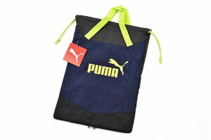 プーマ シューズバッグ 上靴入れ 上履き入れ 靴袋 男の子 ブランド シューサック PUMA アクティブ グリップ 紺 ネイビー 入学グッズ 巾着 キッズ 子供 軽量 ナイロン 【あす楽】