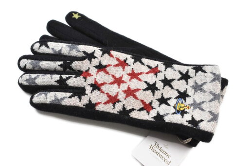 ヴィヴィアンウエストウッド 手袋 レディース ブランド Vivienne Westwood ウール100 星 スター デザイン ORB オーブ 刺繍 スマホ対応 黒 ブラック 21-22cm 女性 婦人 20代 30代 40代 50代 グローブ 防寒 ヴィヴィアンウエストウッド 手袋 レディース ブランド Vivienne Westwood ウール100 星 スター デザイン ORB オーブ 刺繍 スマホ対応 黒 ブラック 21-22cm 女性 婦人 20代 30代 40代 50代 グローブ 防寒