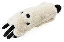 アンテプリマ 手袋 レディース ブランド ANTEPRIMA 指なし ウール カシミヤ混 アニマル モチーフ 白 ホワイト 21-22cm フィンガーレス 20...