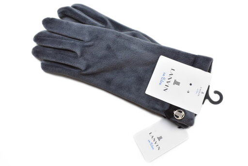 ランバン オン ブルー 手袋 レディース ブランド LANVIN en Bleu ロゴ グログランリボン グレー 21-22cm 女性 婦人 グローブ 防寒 ランバン オン ブルー 手袋 レディース ブランド LANVIN en Bleu ロゴ グログランリボン グレー 21-22cm 女性 婦人 グローブ 防寒