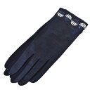 ランバン コレクション UV ショート 手袋 日焼け防止 運転 夏用 レディース ブランド LANVIN COLLECTION スパンコール サークル 紺 ネイビー 21-22cm 女性 婦人 20代 30代 40代 50代 60代 UV対策 日本製
