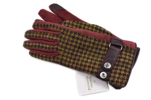ヴィヴィアンウエストウッド 手袋 レディース ブランド Vivienne Westwood 羊革 ラムレザー ウール 千鳥格子 ベルト デザイン スマホ対応 ボルドー 20cm 21cm 女性 婦人 グローブ 防寒 ヴィヴィアンウエストウッド 手袋 レディース ブランド Vivienne Westwood 羊革 ラムレザー ウール 千鳥格子 ベルト デザイン スマホ対応 ボルドー 20cm 21cm 女性 婦人 グローブ 防寒