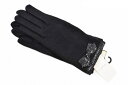 ジル スチュアート 手袋 レディース ブランド JILLSTUART ウール カシミヤ混 リボン デザイン 黒 ブラック スマホ対応 21-22cm 女性 婦人...
