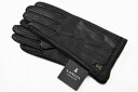 ランバン コレクション 手袋 レディース ブランド LANVIN COLLECTION ラムレザー ウール カシミヤ混 ステッチデザイン スマホ対応 ブラック ...