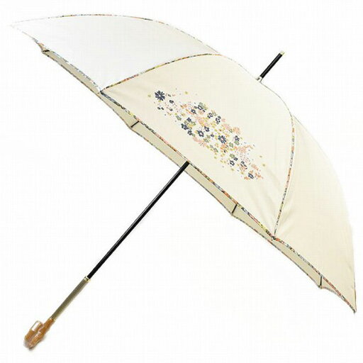 ジル スチュアート 雨傘 傘 レディース ブランド JILLSTUART リバティ社 フラワープリント ロゴ デザイン 長傘 クリーム 白 60cm 女性 婦人 ジル スチュアート 雨傘 傘 レディース ブランド JILLSTUART リバティ社 フラワープリント ロゴ デザイン 長傘 クリーム 白 60cm 女性 婦人