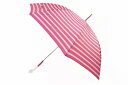 ケイト スペード ニューヨーク 傘 長傘 雨傘 レディース ブランド kate spade new york ボーダー プリント ピンク 60cm 女性 婦人 ...