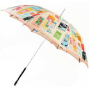 ケイトスペード ニューヨーク 雨傘 長傘 傘 レディース ブランド ハイブランド kate spade new york ポスター パンフレット ピーチ オレン...