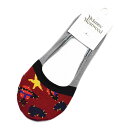 ヴィヴィアン ウエストウッド 靴下 カバーソックス レディース ブランド Vivienne Westwood ライト グレー × 赤 レッド ハート 星 スター...