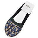 ヴィヴィアン ウエストウッド 靴下 カバーソックス レディース ブランド Vivienne Westwood 青 ブルー × 黒 ブラック 花 フラワー ORB...