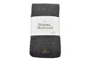 ヴィヴィアン ウエストウッド タイツ レディース ブランド Vivienne Westwood ブラック グレー 綿混 アクセントカラー リブ デザイン オーブ...