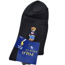 ポロ ラルフローレン 靴下 1足 レディース ブランド POLO Ralph Lauren ブラック 黒 ポロベア 刺繍 22-24cm ショートソックス 女性...