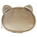 アナスイ ハローキティ ポーチ コスメポーチ レディース ブランド ANNA SUI × HELLO KITTY ミニポーチ ゴールド 小物入れ 化粧ポーチ 女...