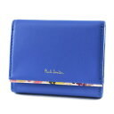 プチショコラで買える「ポールスミス 財布 三つ折り財布 レディース ブランド Paul Smith ペタルプリントトリム フラップ 専用箱付 青 ブルー 女性 婦人 本革 PWD513 訳あり」の画像です。価格は15,400円になります。