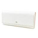 ジルスチュアート 長財布 財布 レディース ブランド JILLSTUART 牛革 レザー プリズム フラップ ギャルソン 箱無 白 ホワイト 女性 婦人 本革 訳あり