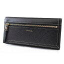 ポールスミス 長財布 財布 レディース ブランド Paul Smith ミックスドレザー フラップ 専用箱付 黒 ブラック 女性 婦人 本革 レザー 20代 3...